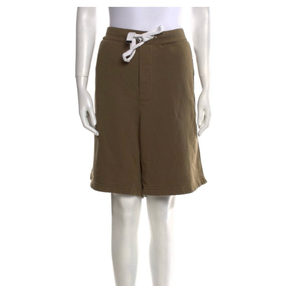 Tibi Olive Green Knit  Bermuda Shorts